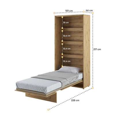 BC-03 Vertical Wall Bed Concept 90cm