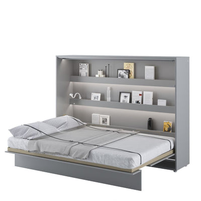 BC-04 Horizontal Wall Bed Concept 140cm With Storage Cabinet