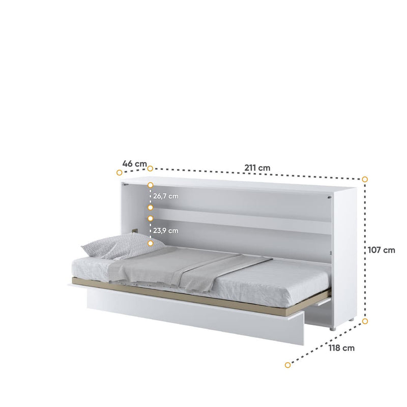 BC-06 Horizontal Wall Bed Concept 90cm