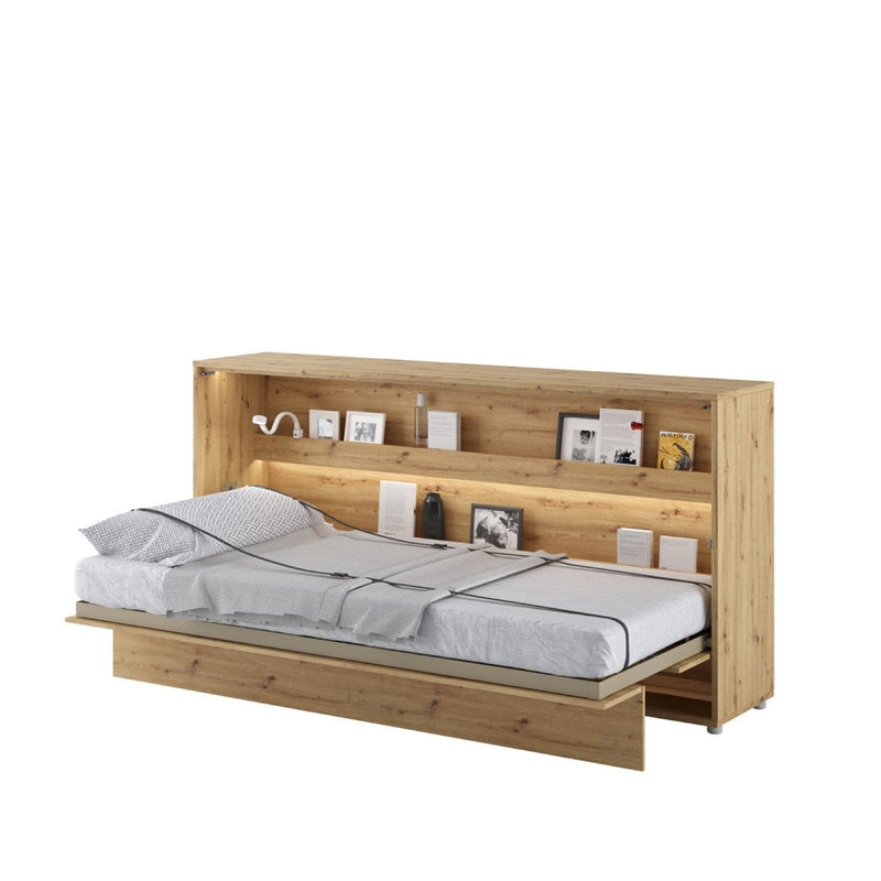 BC-06 Horizontal Wall Bed Concept 90cm With Storage Cabinet