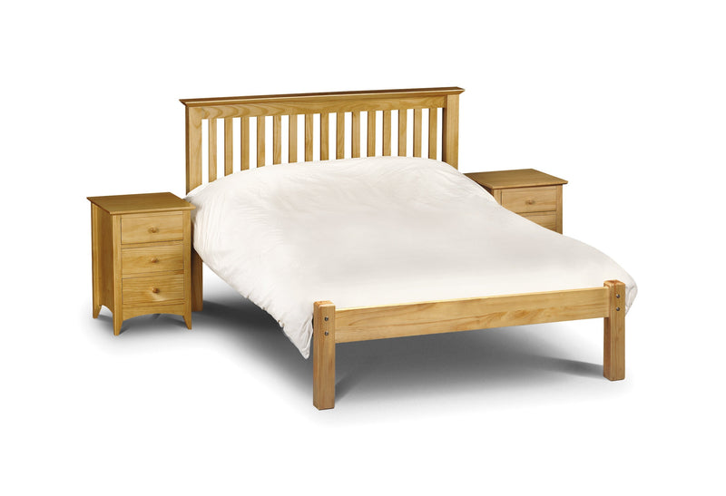 Barcelona King Bed Low Foot End 150cm Pine