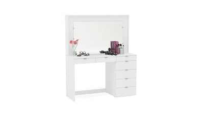 Chloe 7 Drawer Dressing Table & Mirror