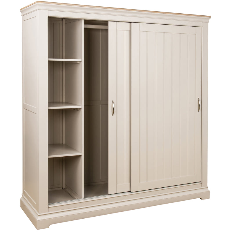 Cobble Sliding Double Wardrobe