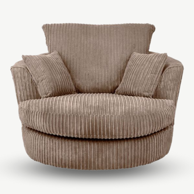 Caleb Swivel Sofa Jumbo Cord