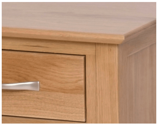 New Oak Double Pedestal Dressing Table