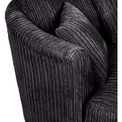 Chicago Jumbo Cord Swivel Chair Chocolate Colour