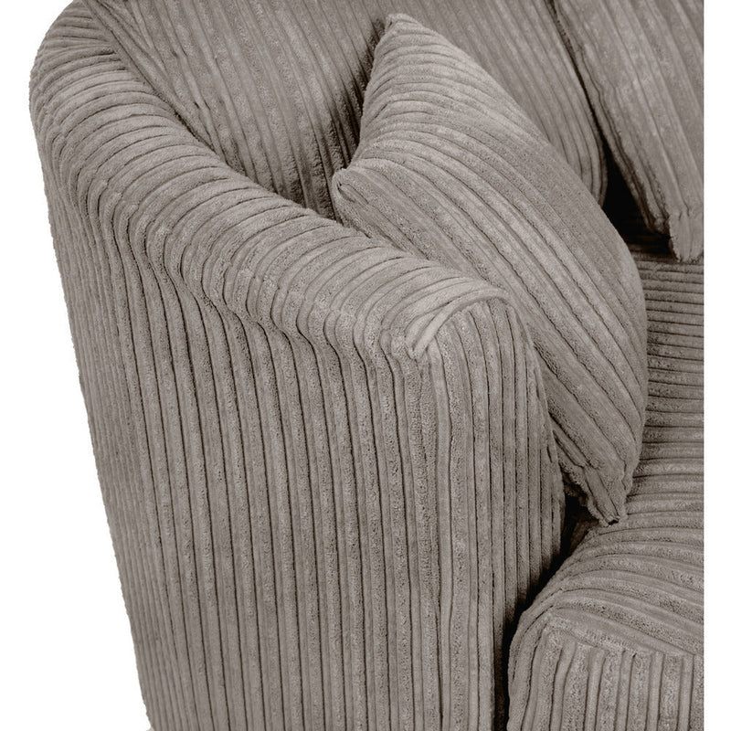 Chicago Jumbo Cord Swivel Chair Grey Colour