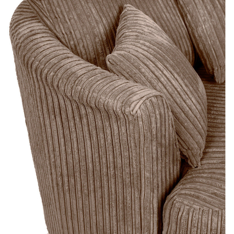 Chicago Jumbo Cord Swivel Chair Grey Colour