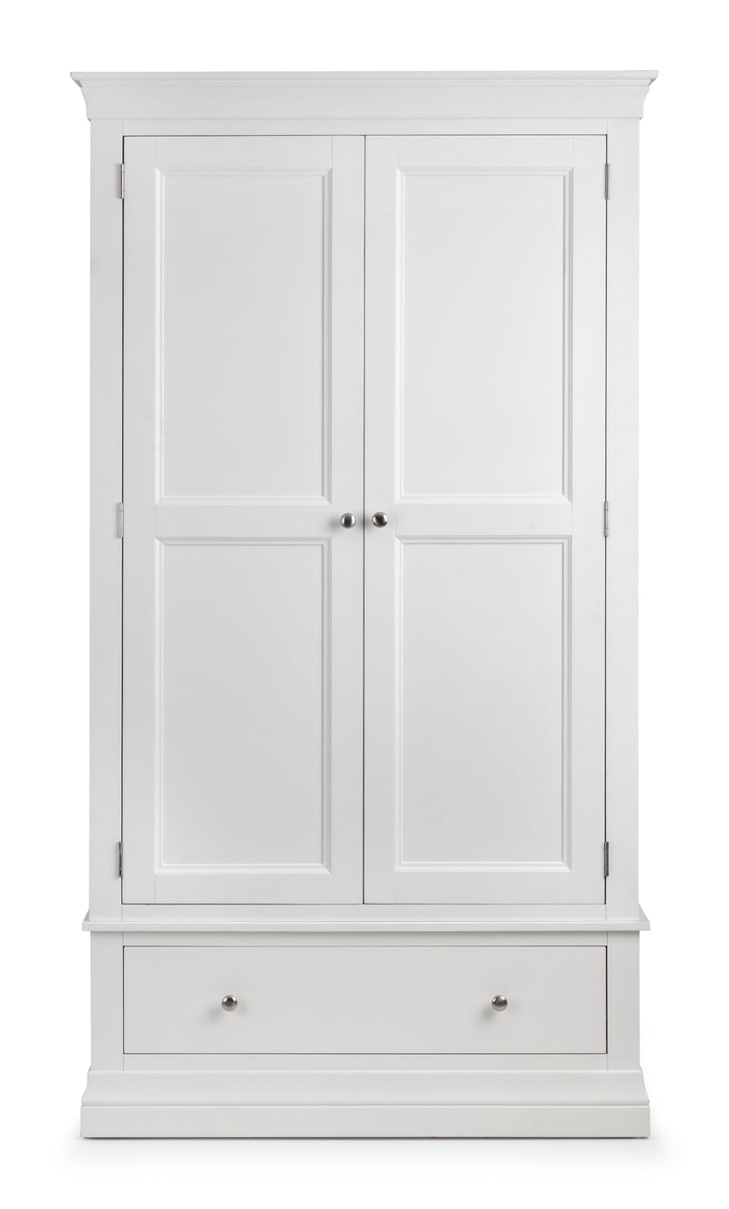 Clermont 2 Door Combination Wardrobe White