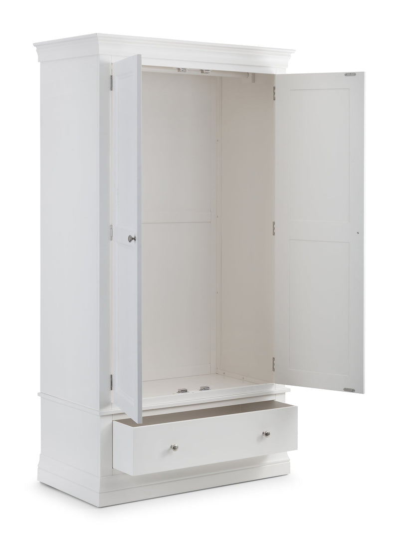 Clermont 2 Door Combination Wardrobe White