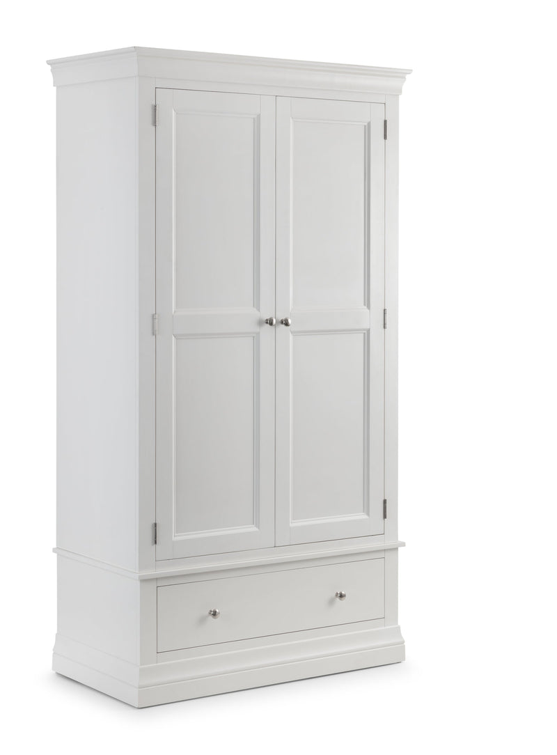 Clermont 2 Door Combination Wardrobe White