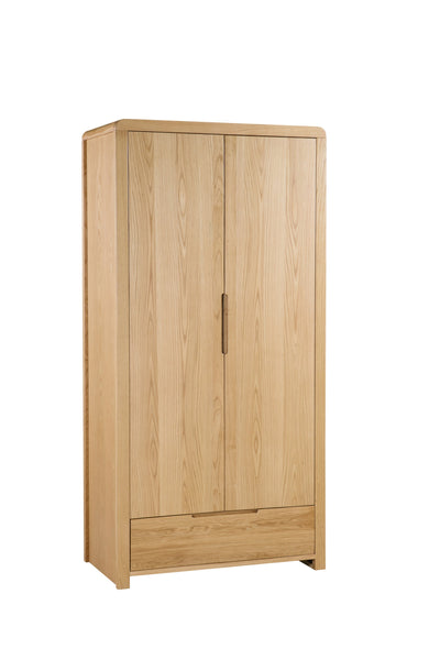 Curve 2 Door Combination Wardrobe