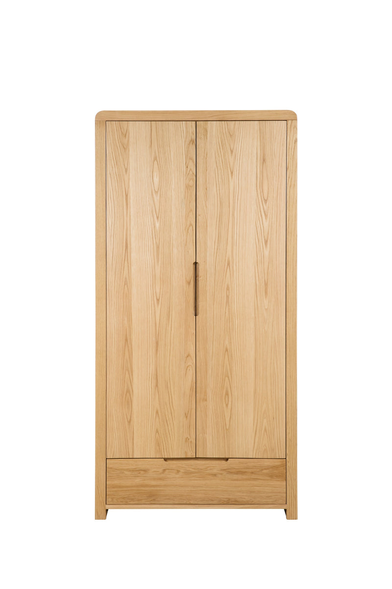 Curve 2 Door Combination Wardrobe