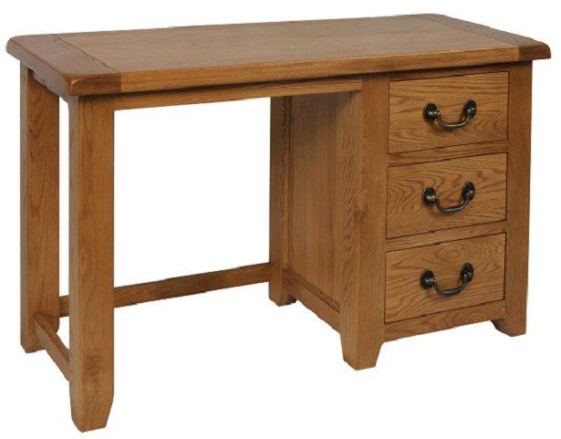 Somerset Oak Dressing Table Table & Stool