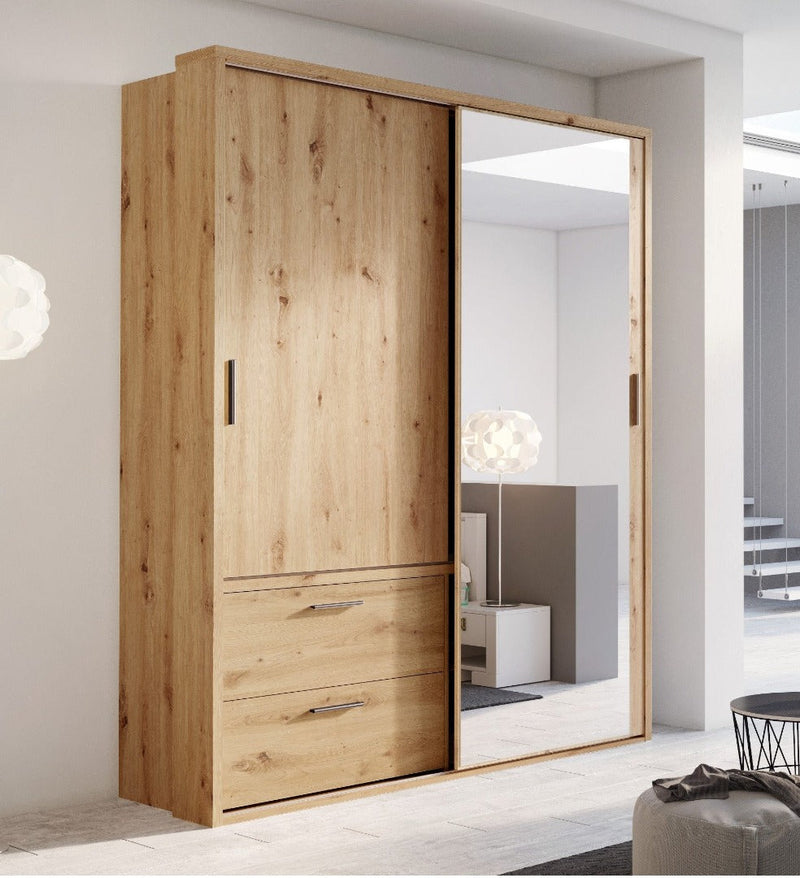 Arti 22 - 2 Sliding Door Wardrobe with Drawers 180cm