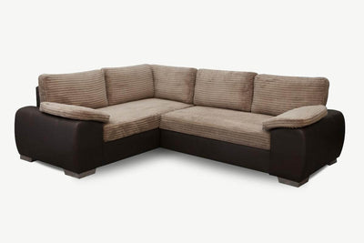 Eliza Fabric Corner Sofa Bed + Storage