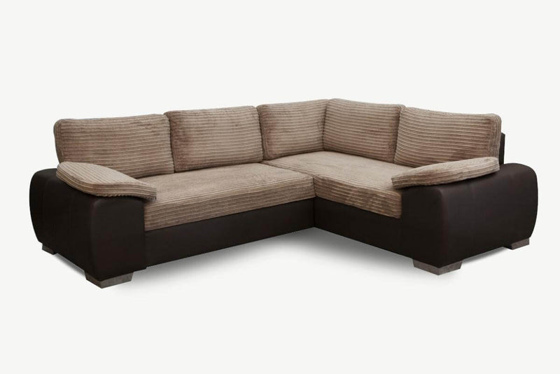 Eliza Fabric Corner Sofa Bed + Storage