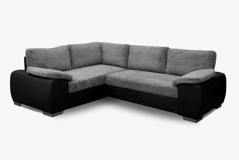 Eliza Fabric Corner Sofa Bed + Storage