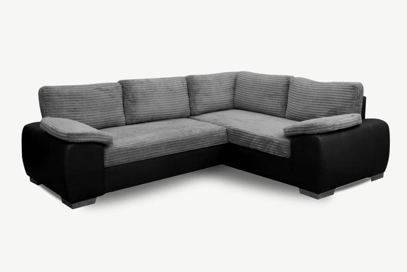 Eliza Fabric Corner Sofa Bed + Storage