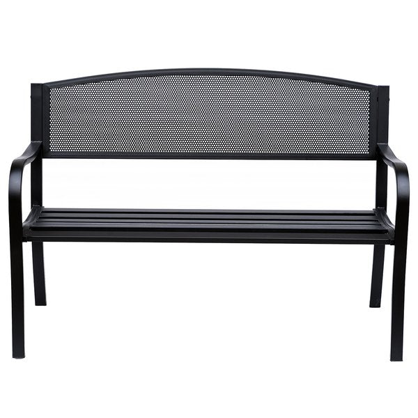 120 Cm. 2 Persons Garden Bench - Black