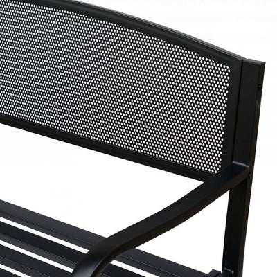 120 Cm. 2 Persons Garden Bench - Black