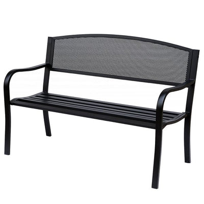 120 Cm. 2 Persons Garden Bench - Black