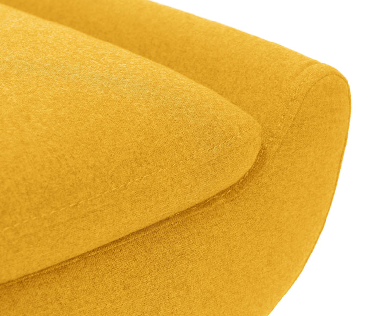 Gaudi Curled Base Sofabed - Mustard