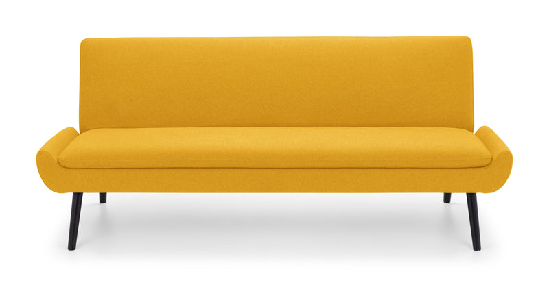 Gaudi Curled Base Sofabed - Mustard