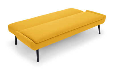 Gaudi Curled Base Sofabed - Mustard