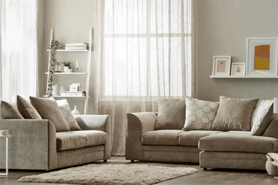 Gemma Lounger Fabric Corner Sofa