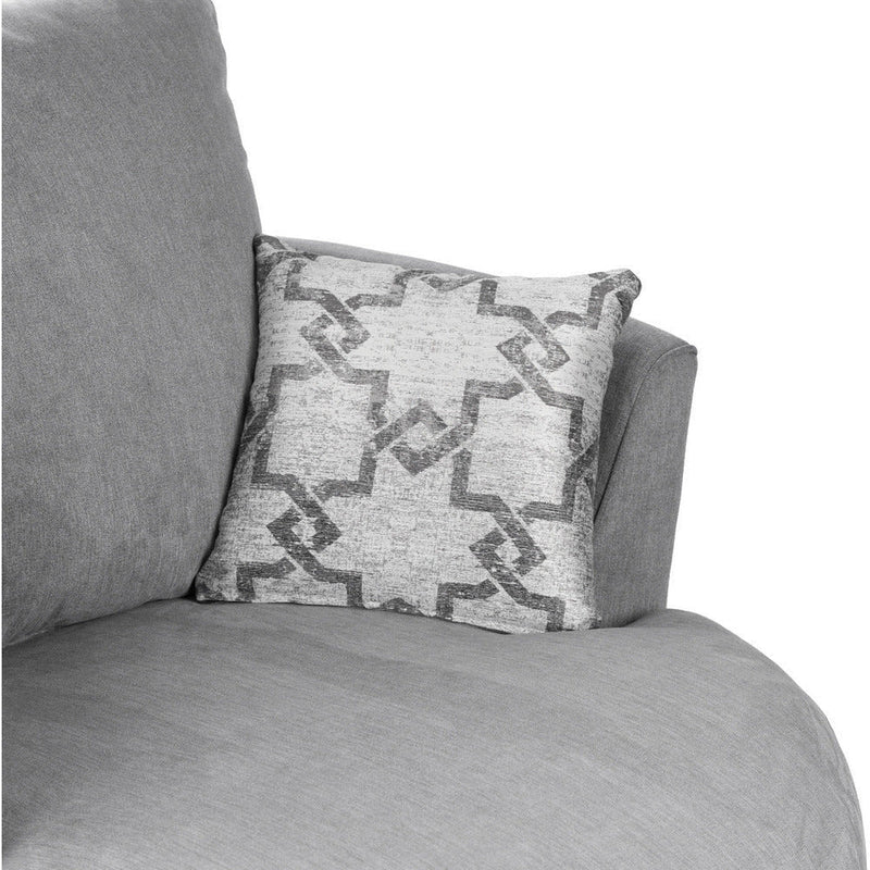 Grace Soft Textured Swivel Chair Grace Grey