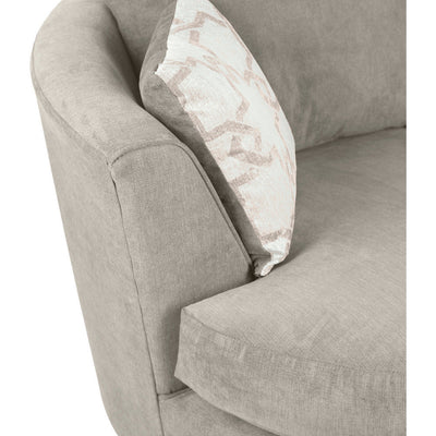 Grace Soft Textured Swivel Chair Grace Grey