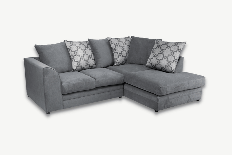 Gemma Lounger Fabric Corner Sofa