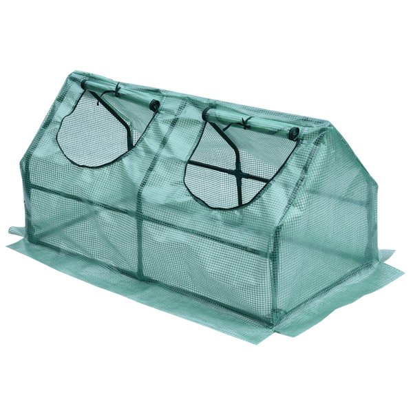 120Lx60Wx60H Cm, Greenhouse W/ 2 Windows - Green