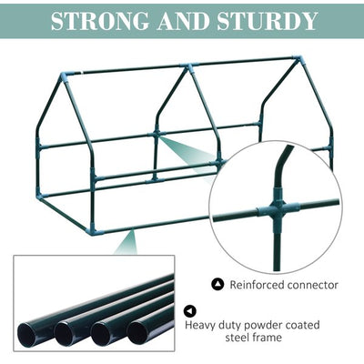 120Lx60Wx60H Cm, Greenhouse W/ 2 Windows - Green