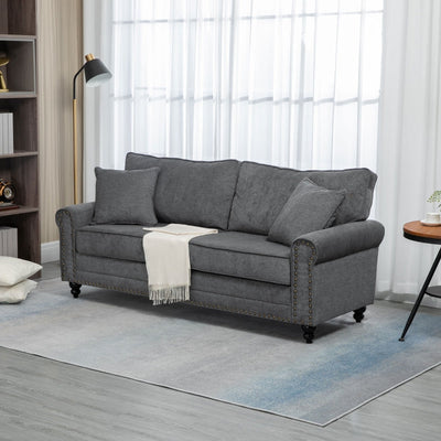 2 Seater Sofas For Living Room, Grey