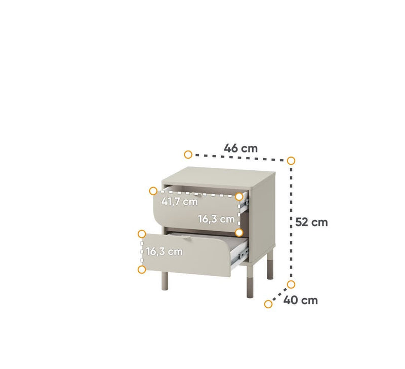 Harmony HR-07 Bedside Table 46cm