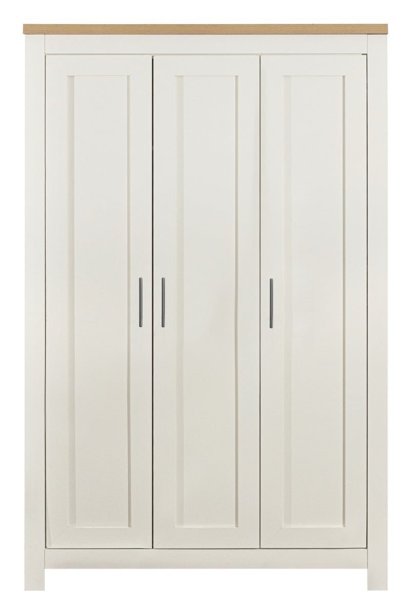 Highgate 3 Door Wardrobe -  Cream & Oak