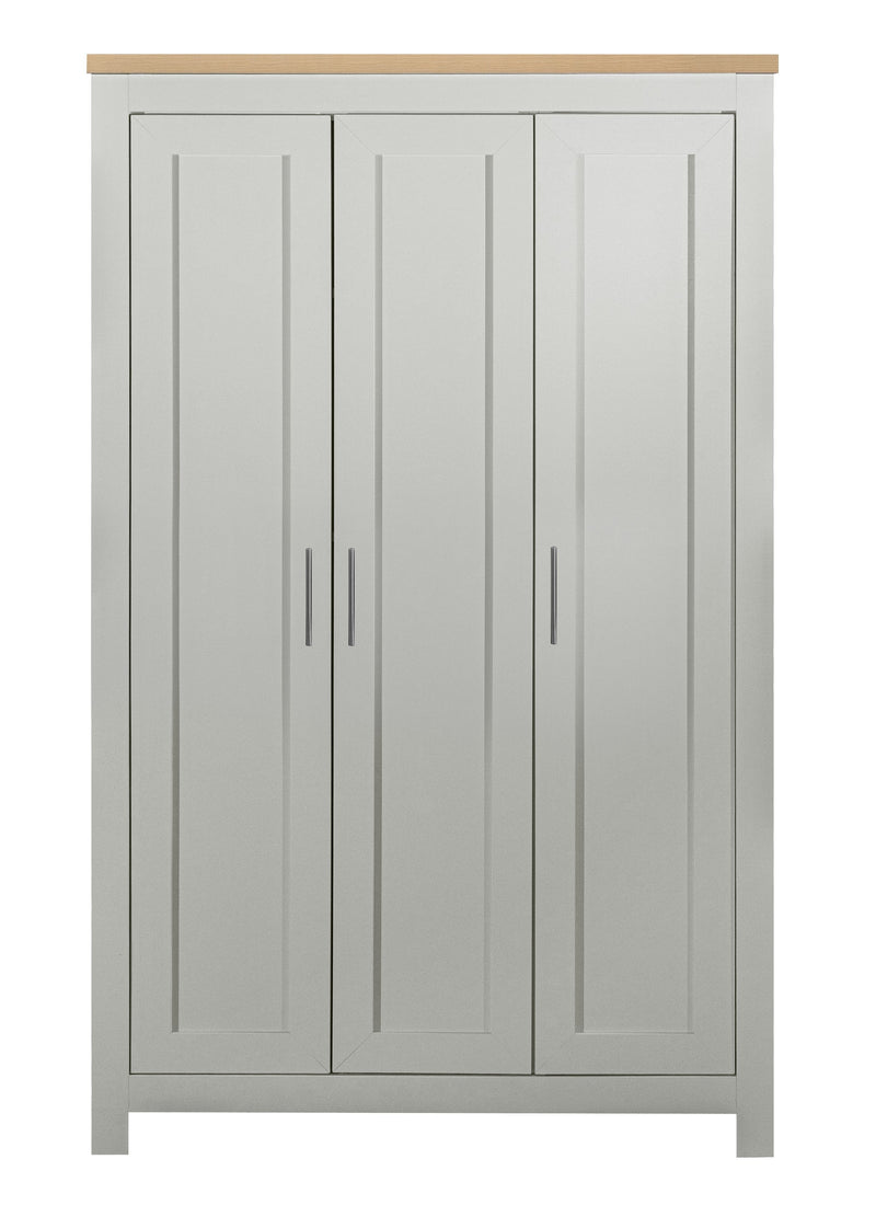 Highgate 3 Door Wardrobe -  Grey & Oak