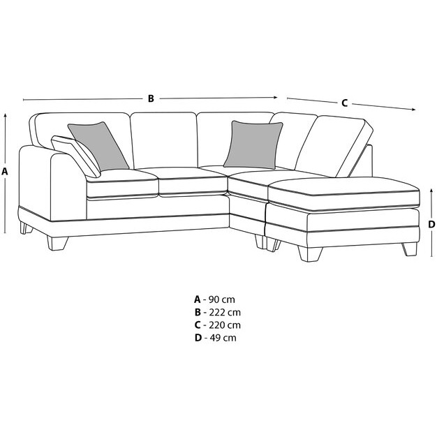 Hillard Natural Linen Corner Sofa