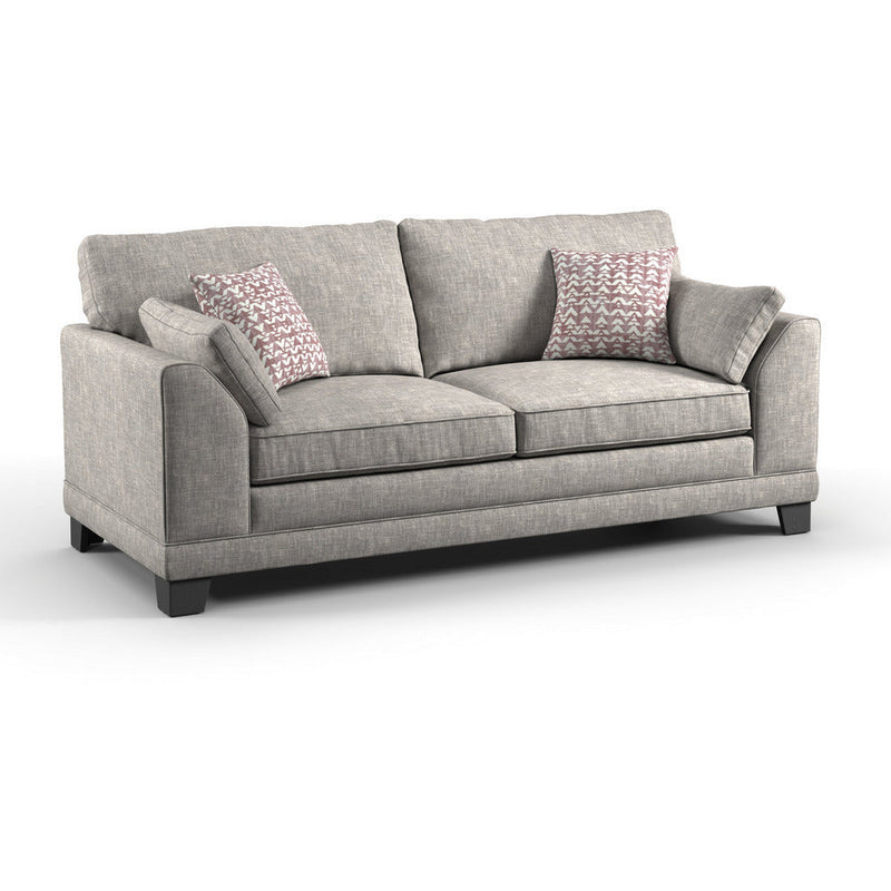 Hillard Natural Linen 3 Seater Sofa