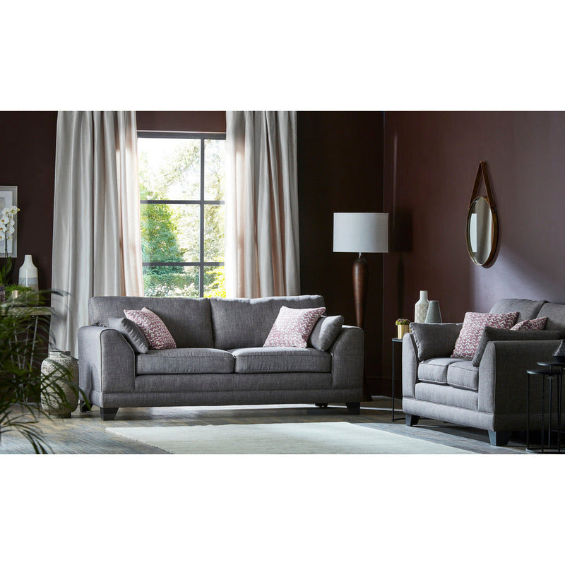 Hillard Natural Linen 3 Seater Sofa