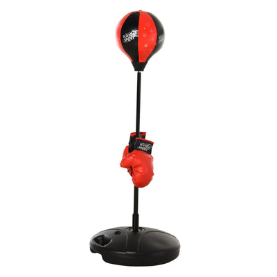 HOMCOM Boxing Punch Ball Set Ф38x78-120cm Fighting Game 360 Degree Rebound Spring PP PVC Adjustable Teenager