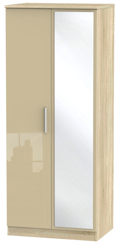 Knightsbridge 2ft 6in Mirror Wardrobe