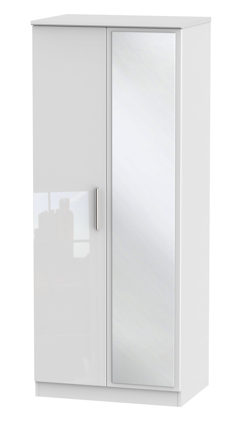 Knightsbridge 2ft 6in Mirror Wardrobe