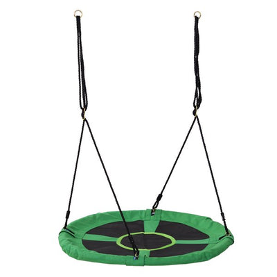 100x4.5H Cm. Kids Swing Outdoor Toys - Black/Green