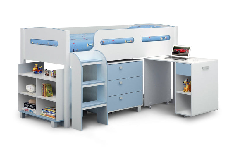 Kimbo Cabin Bed White and Blue