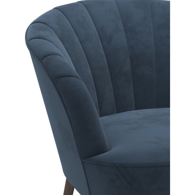 Lana Soft Touch Blue Sofa Chair