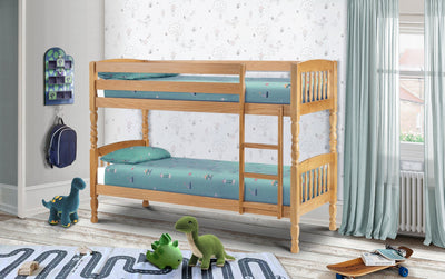 Lincoln Small Single Bunk Bed Pine 76cm