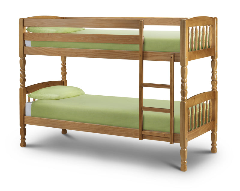 Lincoln Small Single Bunk Bed Pine 76cm